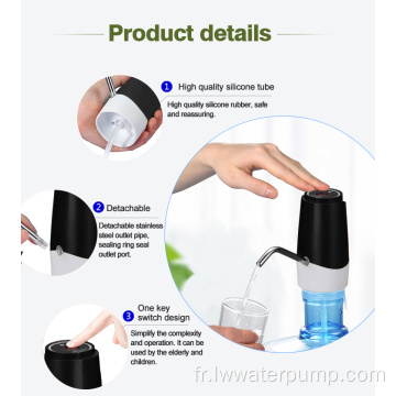 Distributeur de pompe à eau puissant rechargeable